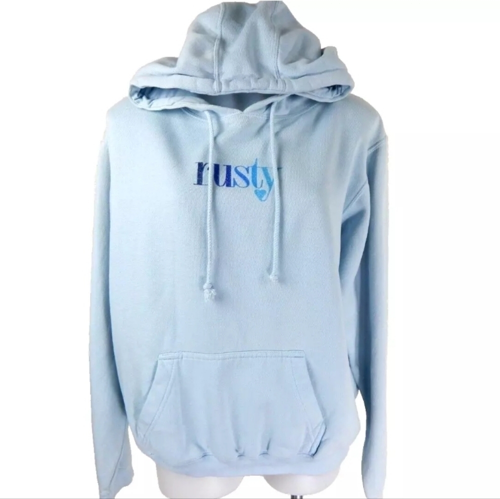 Rusty Vintage Y2K Glitter Graphic Hoodie